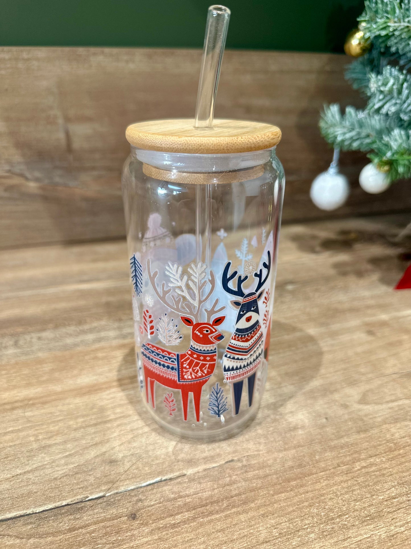 Tasse en verre - Noël